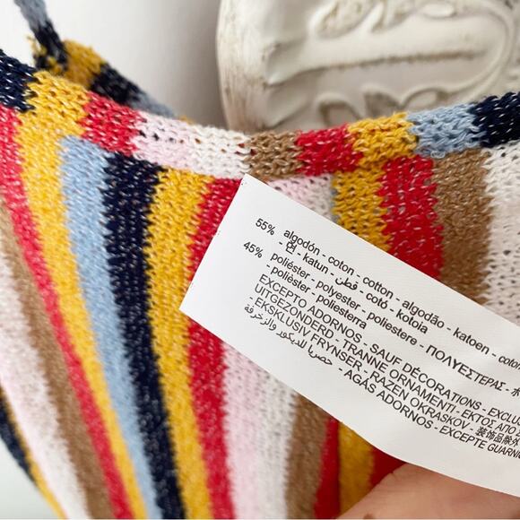 Zara Multicolor Striped Knit Side Cutout Jumpsuit - Medium - Picture 7 of 10